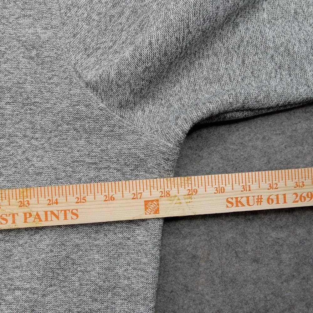 Eddie Bauer Sweatshirt Mens 2XL‎ Gray Snap Button Henley Fleece Pullover Pockets - Picture 7 of 8